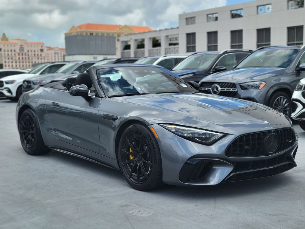 Selenite Gray Metallic 2023 Mercedes-Benz SL-Class AMG SL 63 4MATIC Convertible All-Wheel Drive 9-Speed Automatic