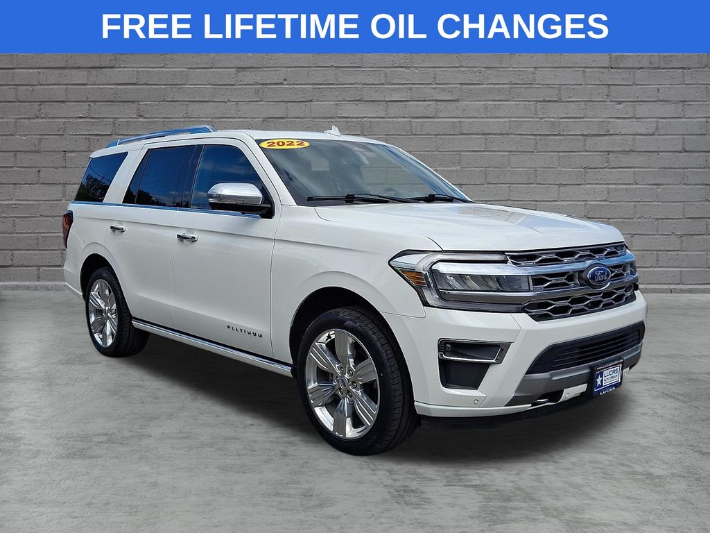 White Metallic 2022 Ford Expedition SUV / Crossover Four-Wheel Drive Automatic