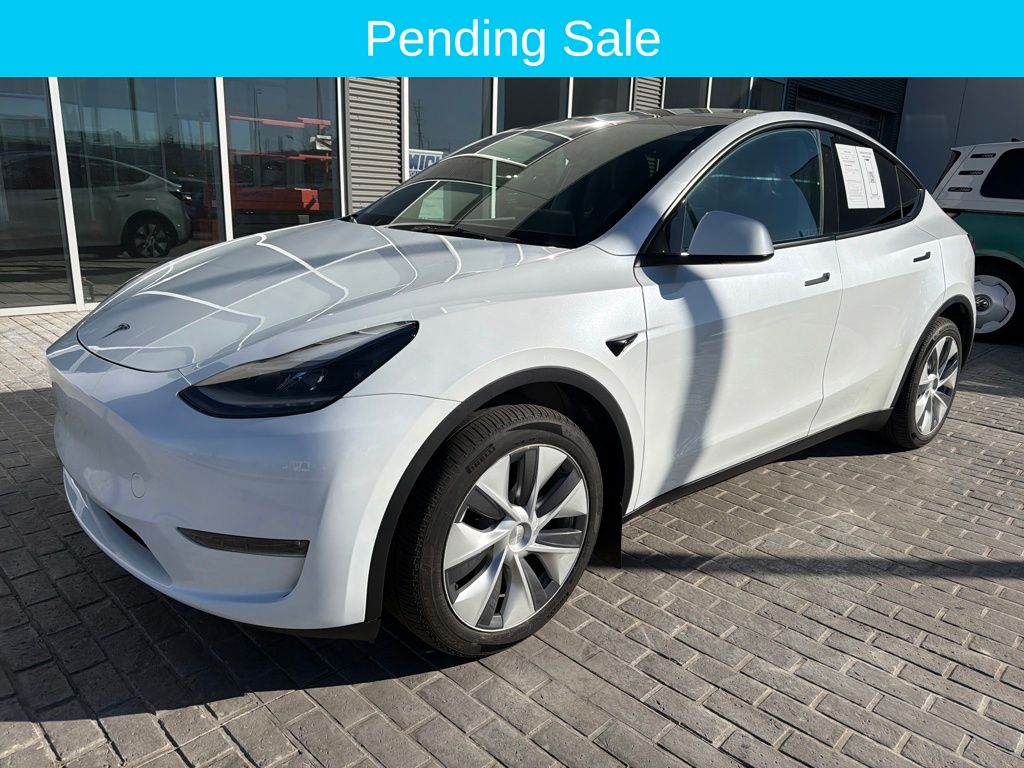 Pearl White Multi-Coat 2023 Tesla Model Y Long Range AWD SUV / Crossover All-Wheel Drive 1-Speed Automatic