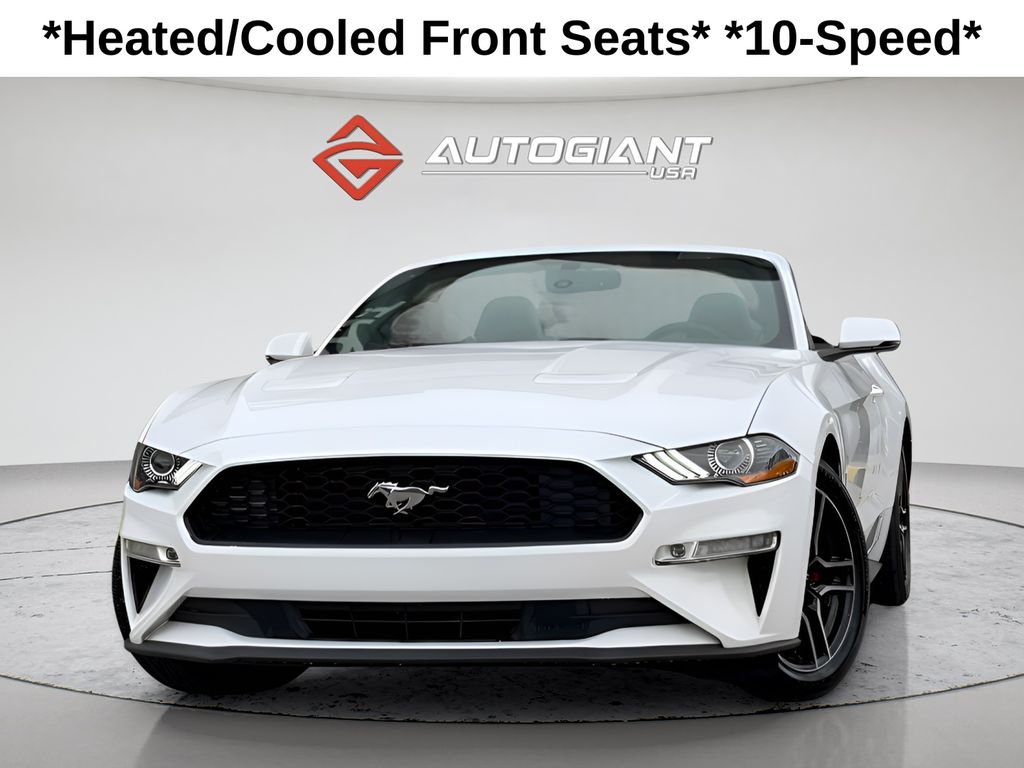 Oxford White 2019 Ford Mustang Convertible Rear-Wheel Drive Automatic