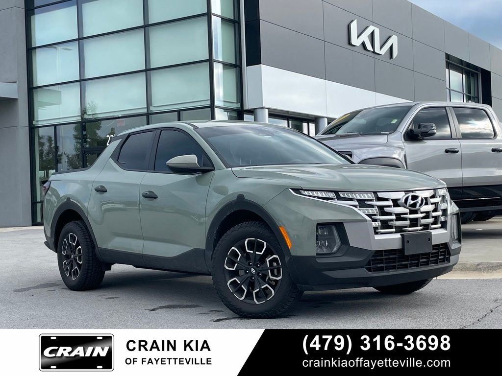 Sage Gray 2024 Hyundai Santa Cruz SEL Crew Cab FWD Pickup Truck Front-Wheel Drive 8-Speed Automatic
