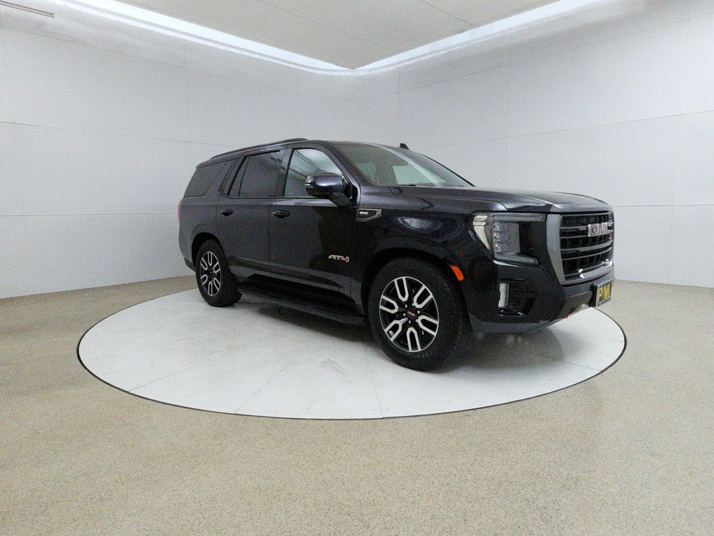 Midnight Blue Metallic 2024 GMC Yukon AT4 4WD SUV / Crossover Four-Wheel Drive