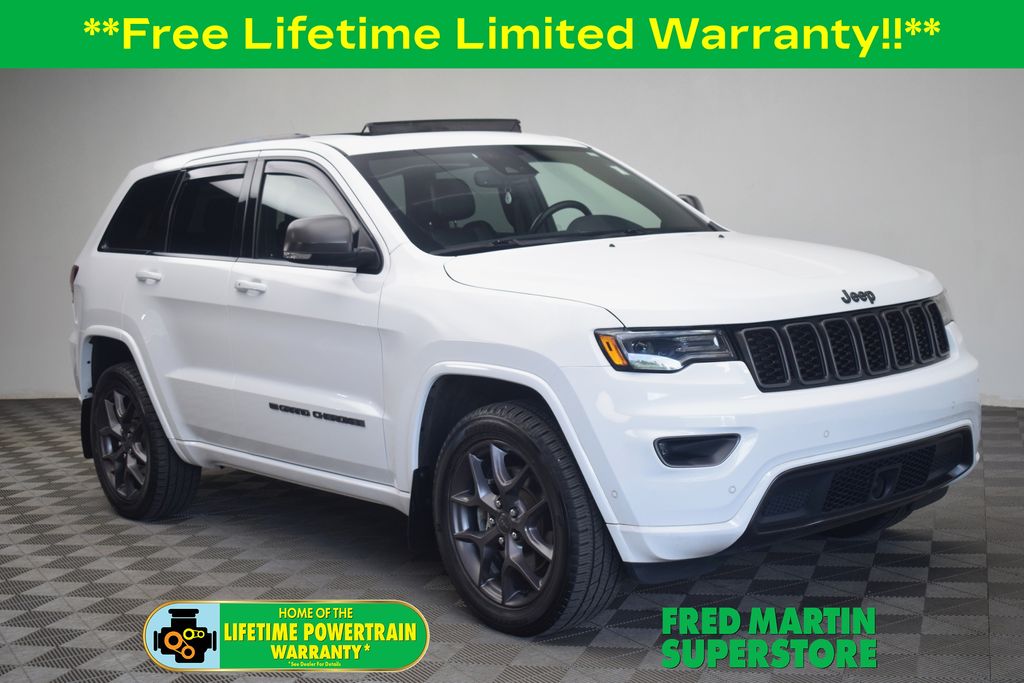 Bright White Clearcoat 2021 Jeep Grand Cherokee SUV / Crossover Four-Wheel Drive 8-Speed Automatic
