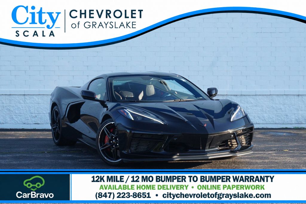 Black 2024 Chevrolet Corvette Coupe Rear-Wheel Drive 8-Speed Dual Clutch