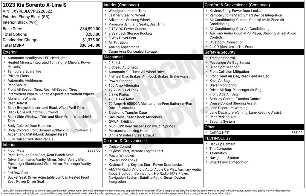 Used 2023 Black Kia X-Line S image 27