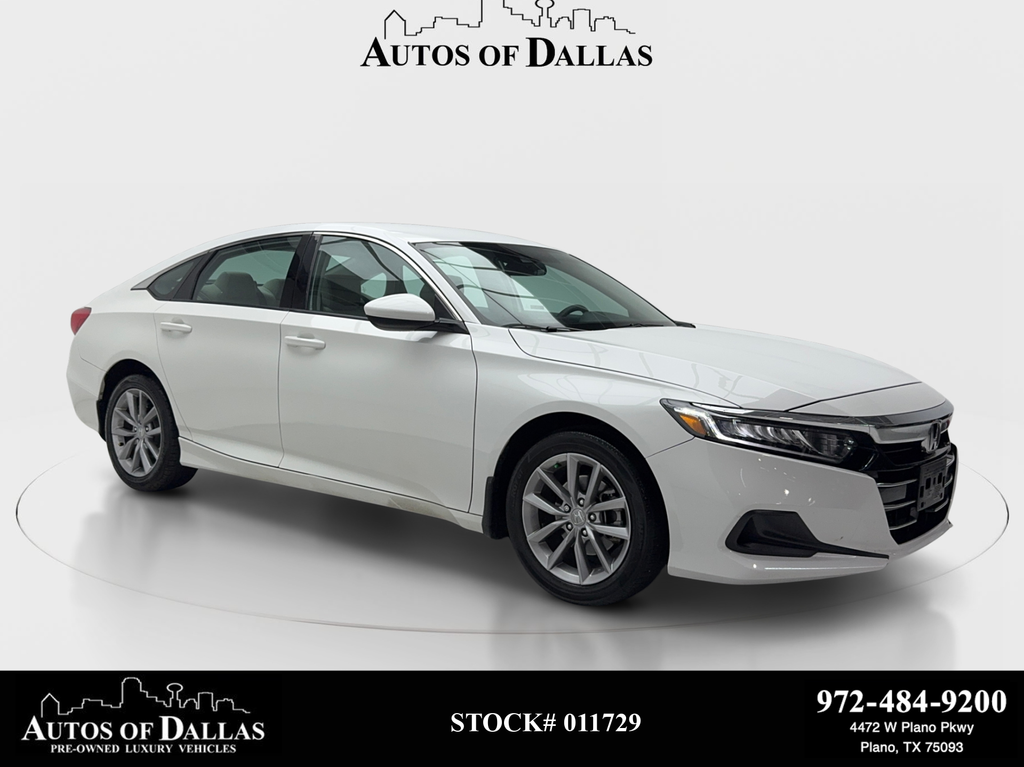 White 2022 Honda Accord Sedan Front-Wheel Drive Continuously Variable Transmission