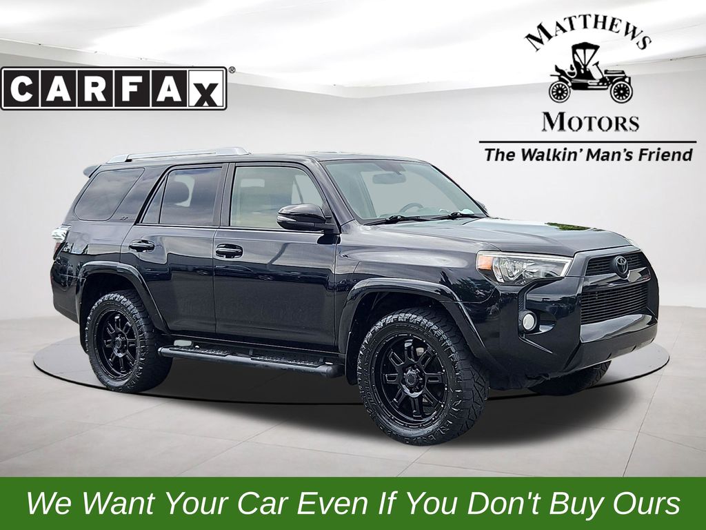 Midnight Black Metallic 2018 Toyota 4Runner SUV / Crossover Four-Wheel Drive 5-Speed Automatic Overdrive