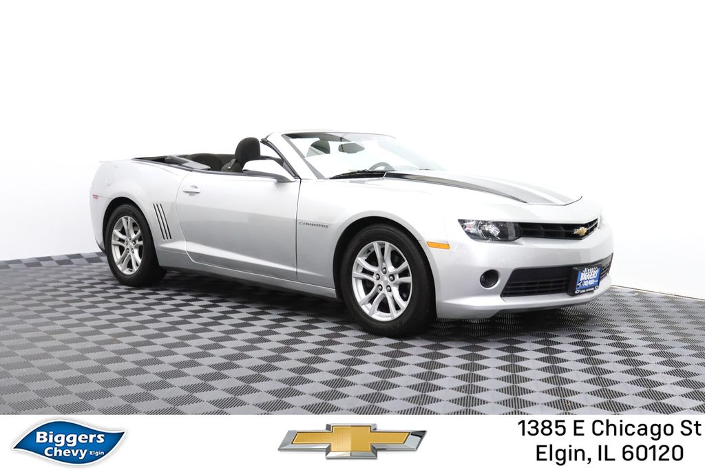 Silver Ice Metallic 2015 Chevrolet Camaro Convertible Rear-Wheel Drive 6-Speed Automatic