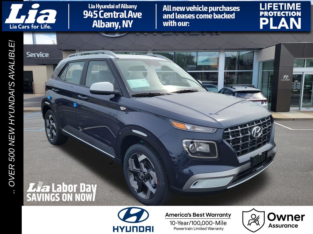 Denim w/White Roof 2026 Hyundai Venue SUV / Crossover Front-Wheel Drive Continuously Variable Transmission