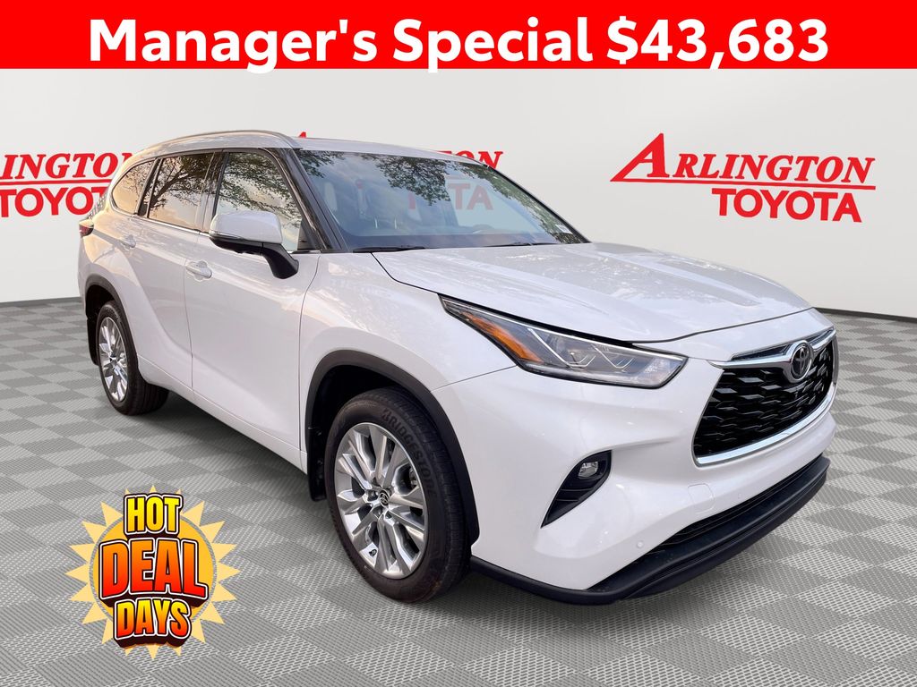 White (Wind Chill Pearl) 2024 Toyota Highlander Limited FWD SUV / Crossover Front-Wheel Drive 8-Speed Automatic