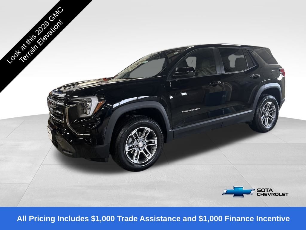 Black (Ebony Twilight Metallic) 2026 GMC Terrain Elevation FWD SUV / Crossover Front-Wheel Drive Continuously Variable Transmission