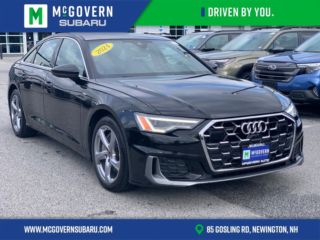 Brilliant Black 2024 Audi A6 Sedan All-Wheel Drive 7-Speed Automatic