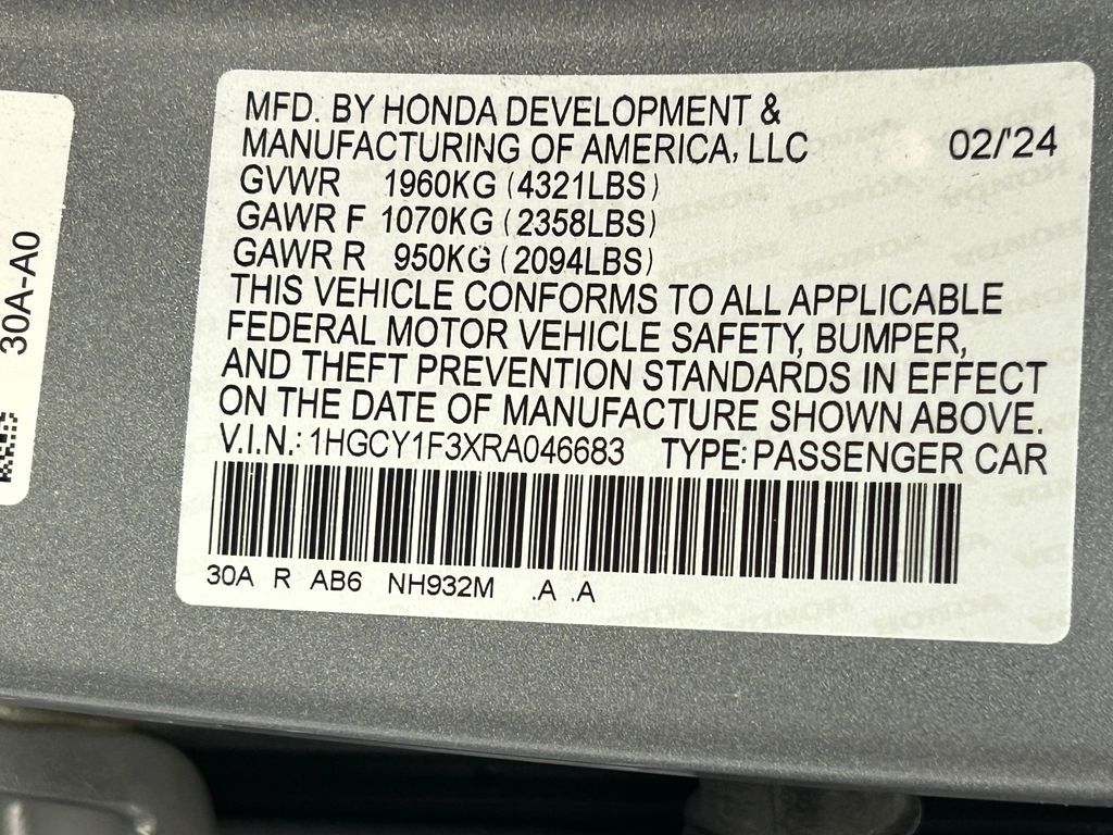 Used 2024 Silver Honda EX image 18