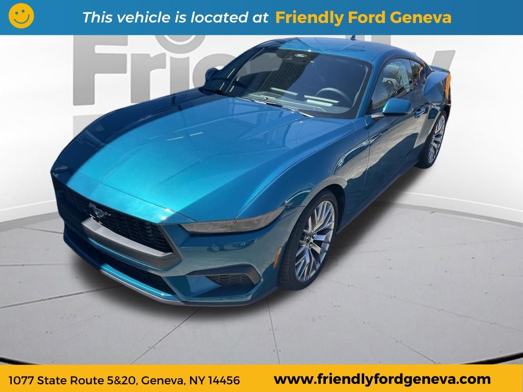 Adriatic Blue Metallic 2026 Ford Mustang Coupe Rear-Wheel Drive Automatic