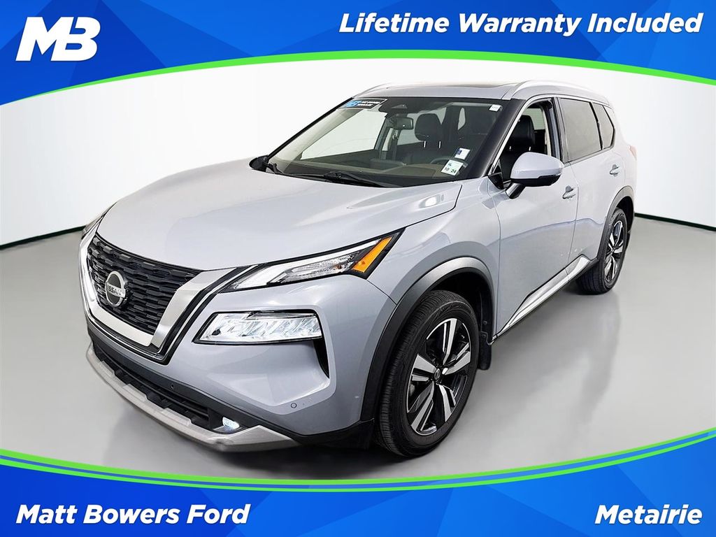 Boulder Gray 2021 Nissan Rogue SUV / Crossover Front-Wheel Drive Continuously Variable Transmission