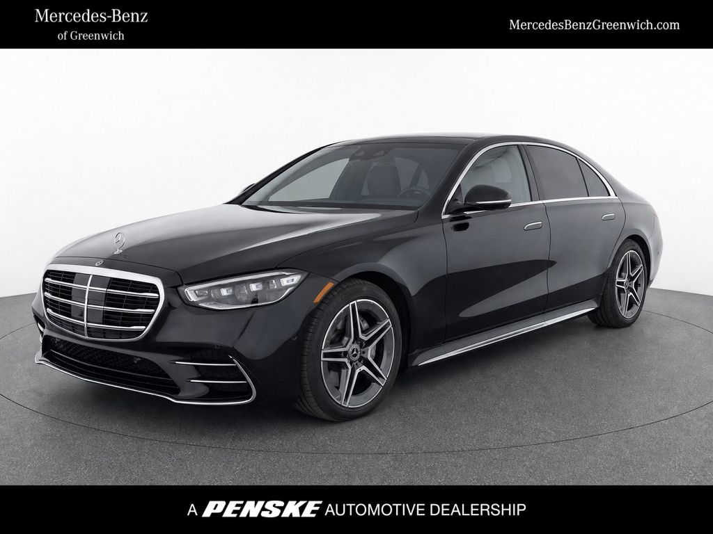 Obsidian Black Metallic 2024 Mercedes-Benz S-Class Sedan All-Wheel Drive 9-Speed Automatic