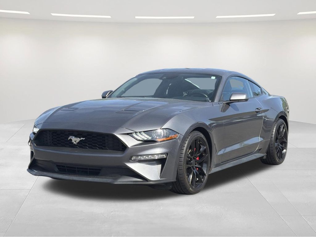 Carbonized Gray Metallic 2021 Ford Mustang EcoBoost Coupe RWD Coupe Rear-Wheel Drive Automatic