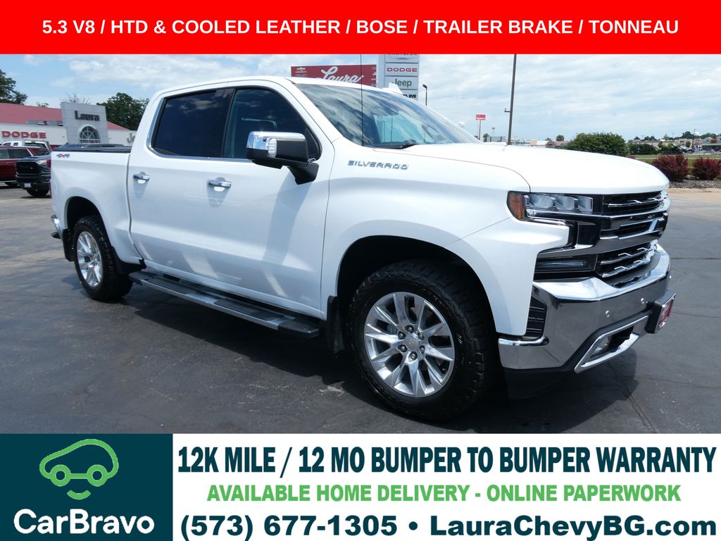 Summit White 2021 Chevrolet Silverado 1500 Pickup Truck Four-Wheel Drive 8-Speed Automatic