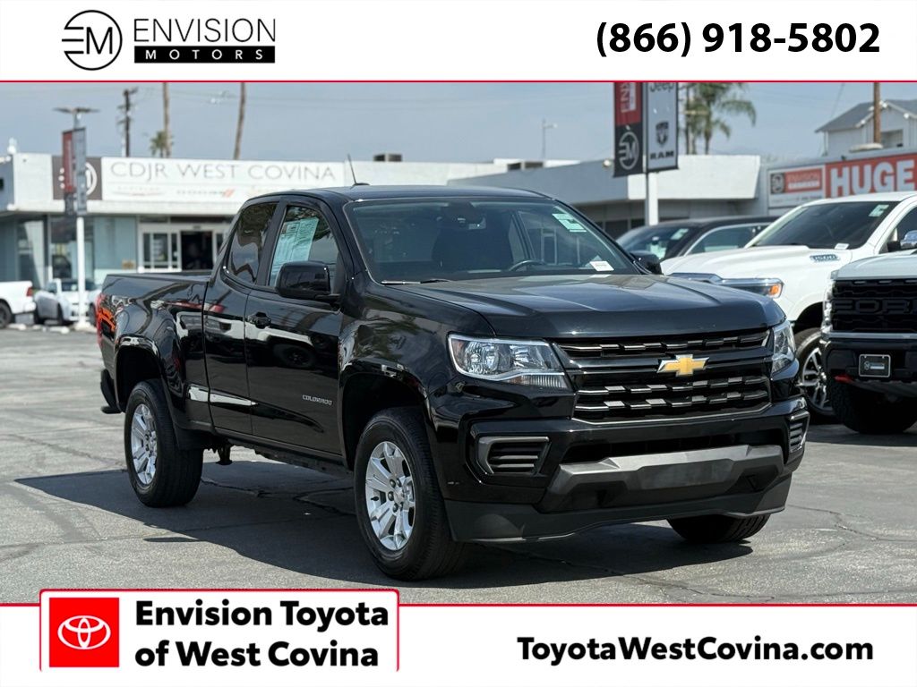 Black 2022 Chevrolet Colorado LT Extended Cab RWD Pickup Truck 4X2 6-Speed Automatic