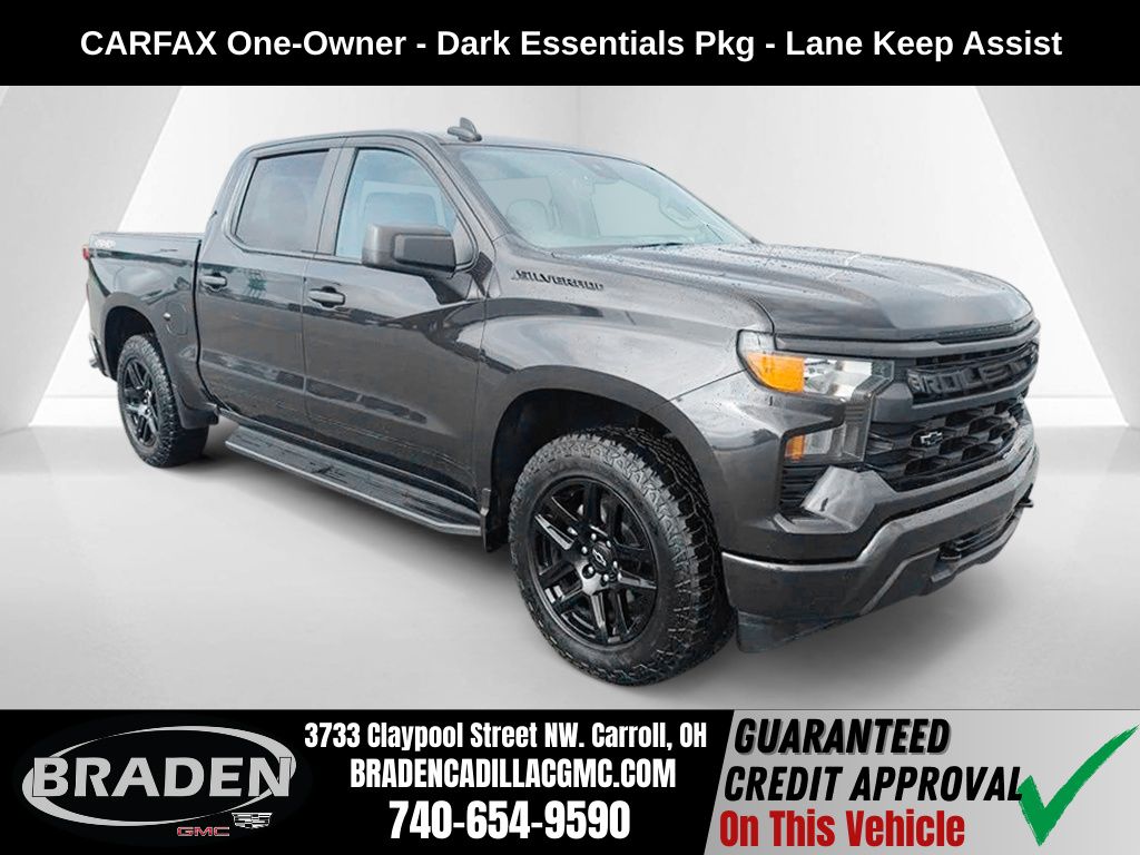 Dark Ash Metallic 2023 Chevrolet Silverado 1500 Pickup Truck Four-Wheel Drive 8-Speed Automatic