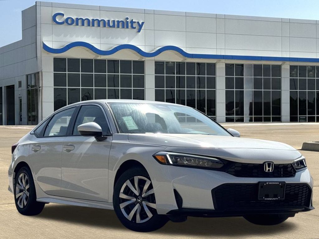 2026 Honda Civic LX White at Classic Honda Galveston