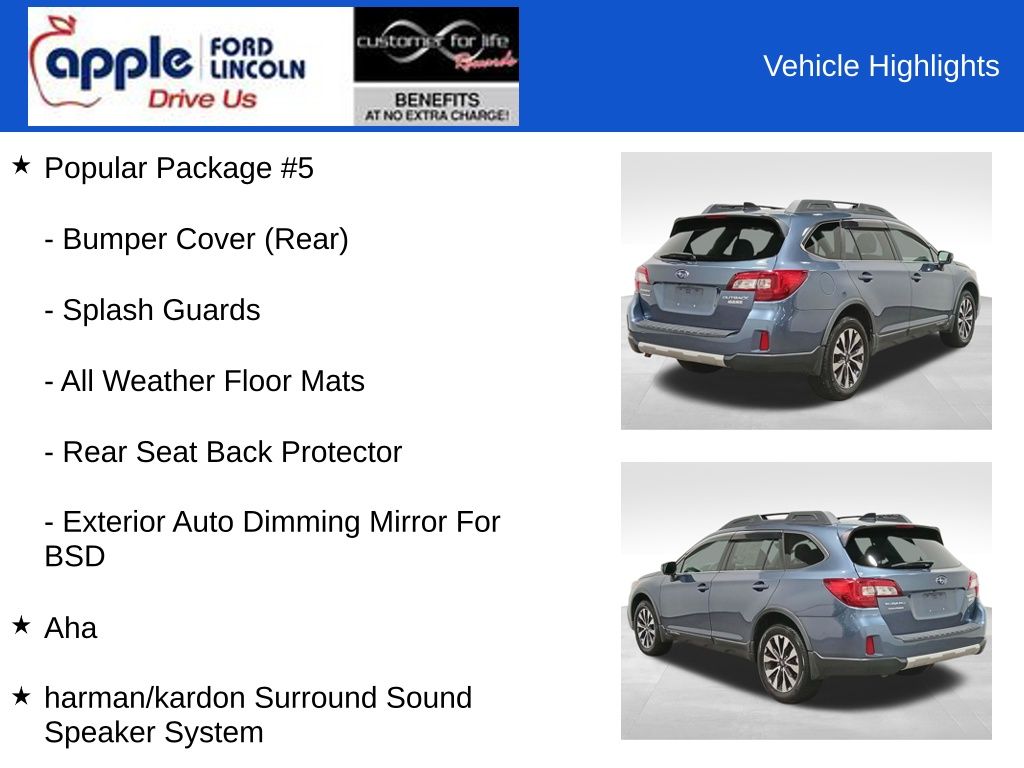 2016 Subaru Outback 2.5i Limited