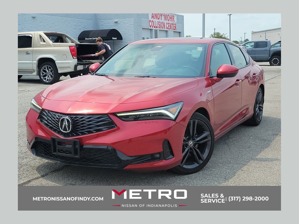 Performance Red Pearl 2024 Acura Integra Sedan Front-Wheel Drive Continuously Variable Transmission