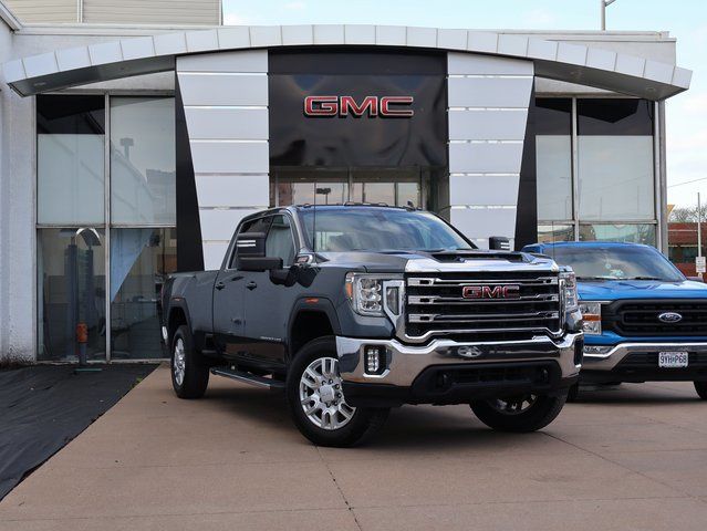 Gray (Dark Sky Metallic) 2020 GMC Sierra 3500HD SLE Crew Cab 4WD Pickup Truck Four-Wheel Drive Automatic