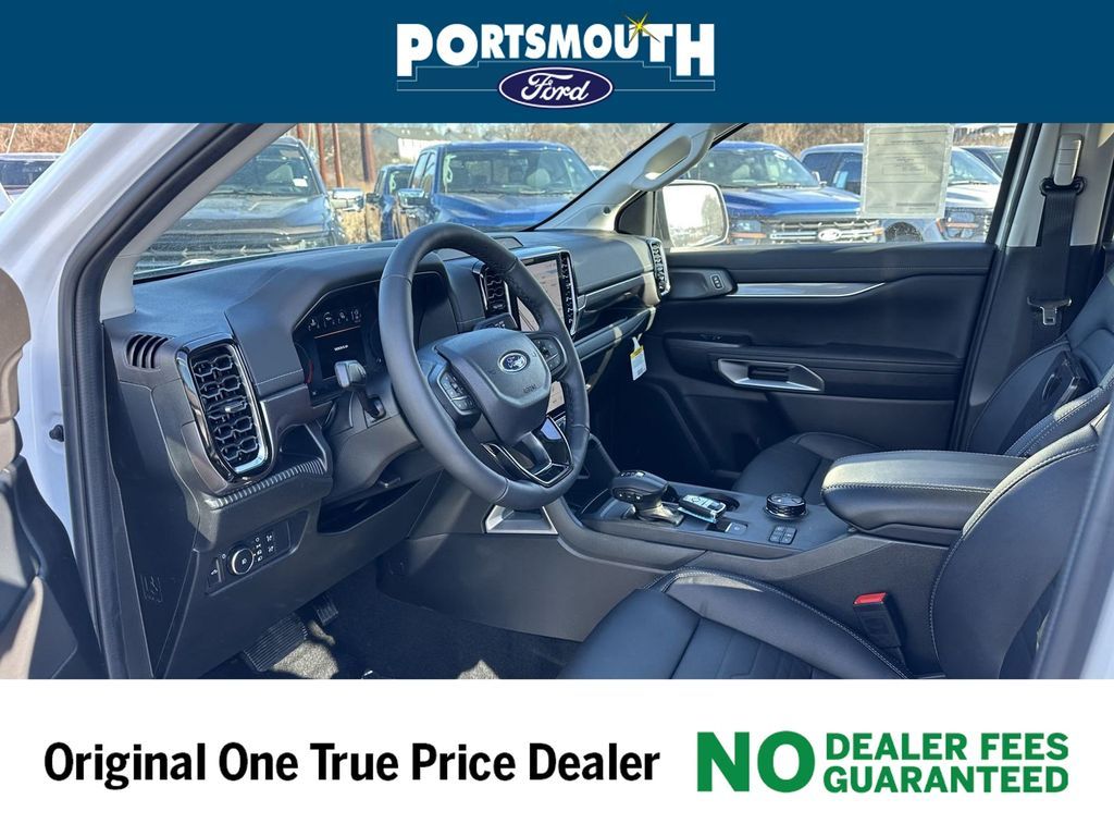 Oxford White 2024 Ford Ranger Lariat SuperCrew 4WD Pickup Truck Four-Wheel Drive Automatic