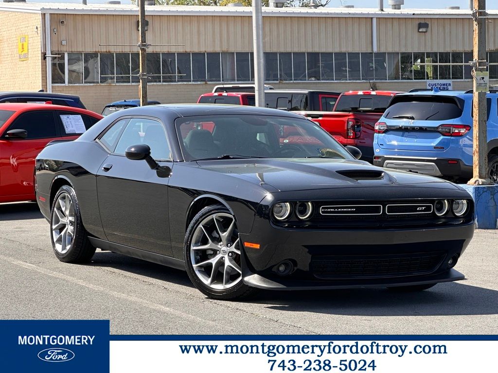 Pitch Black Clearcoat 2022 Dodge Challenger GT RWD Coupe Rear-Wheel Drive 8-Speed Automatic