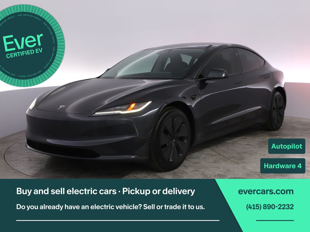Gray 2025 Tesla Model 3 Sedan Rear-Wheel Drive 1-Speed Automatic