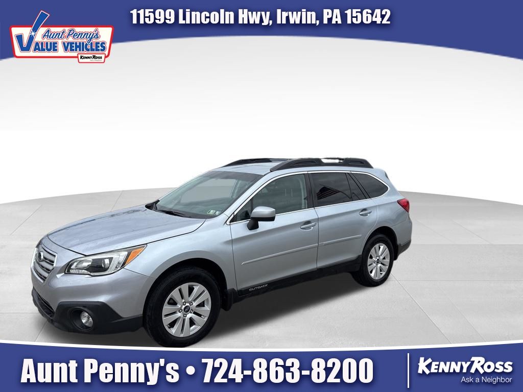 Ice Silver Metallic 2017 Subaru Outback 2.5i Premium AWD Wagon All-Wheel Drive Continuously Variable Transmission