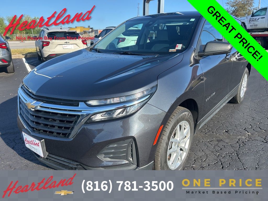 Iron Gray Metallic 2022 Chevrolet Equinox LS AWD with 1FL SUV / Crossover Four-Wheel Drive 6-Speed Automatic Overdrive