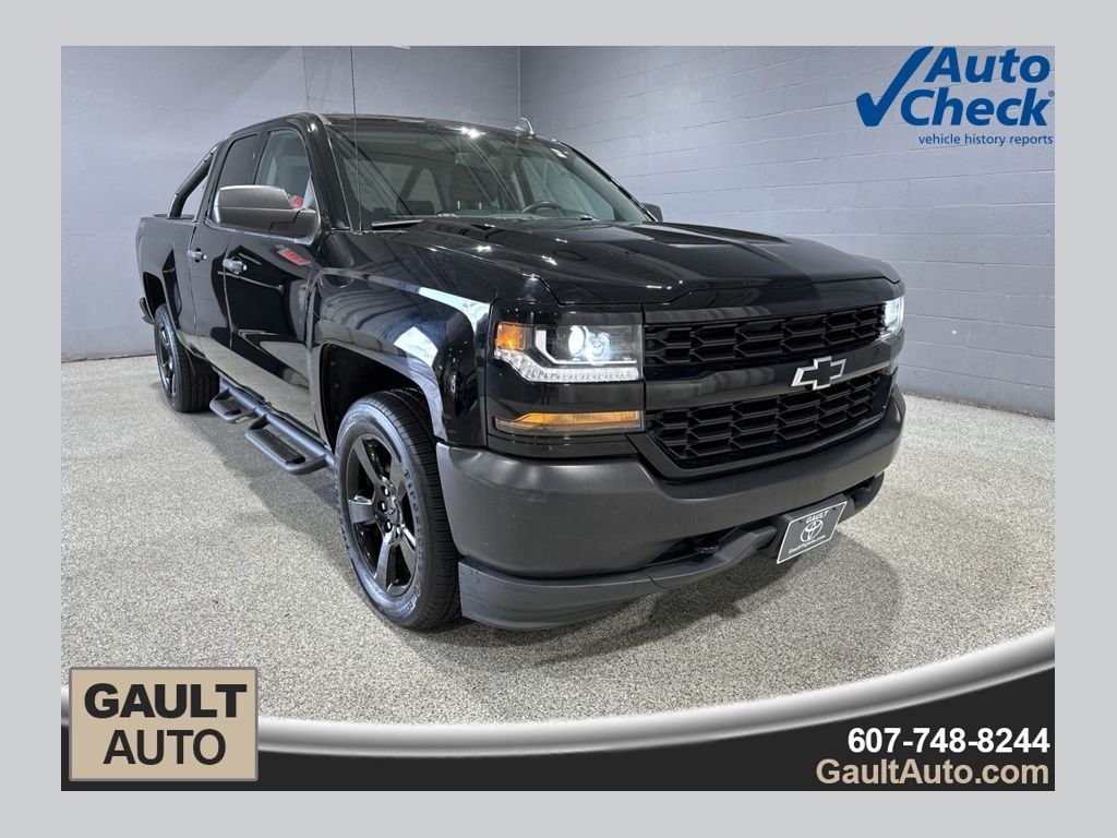 Black 2018 Chevrolet Silverado 1500 Pickup Truck Four-Wheel Drive 6-Speed Automatic Overdrive