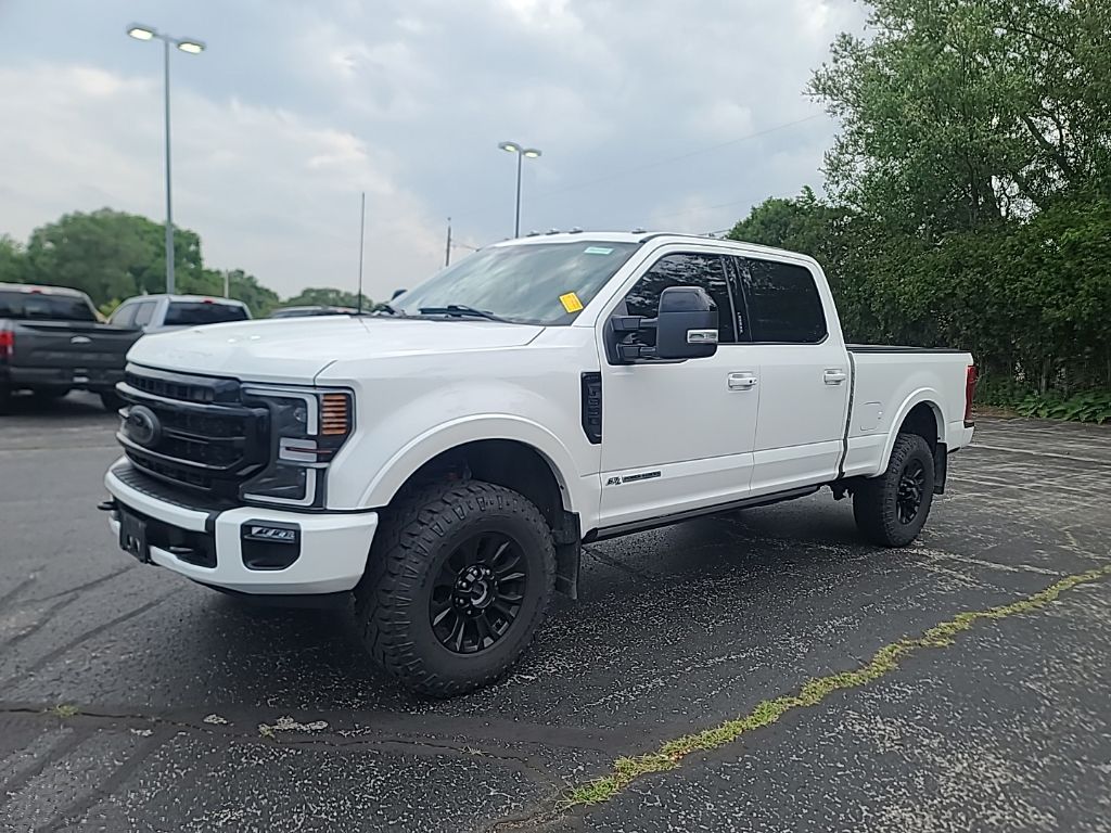 Certified Used 2022 Star White Metallic Tri-Coat Ford Lariat image 2