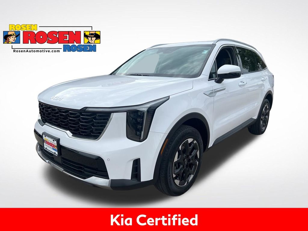 Glacial White Pearl 2024 Kia Sorento SUV / Crossover All-Wheel Drive 8-Speed Automatic