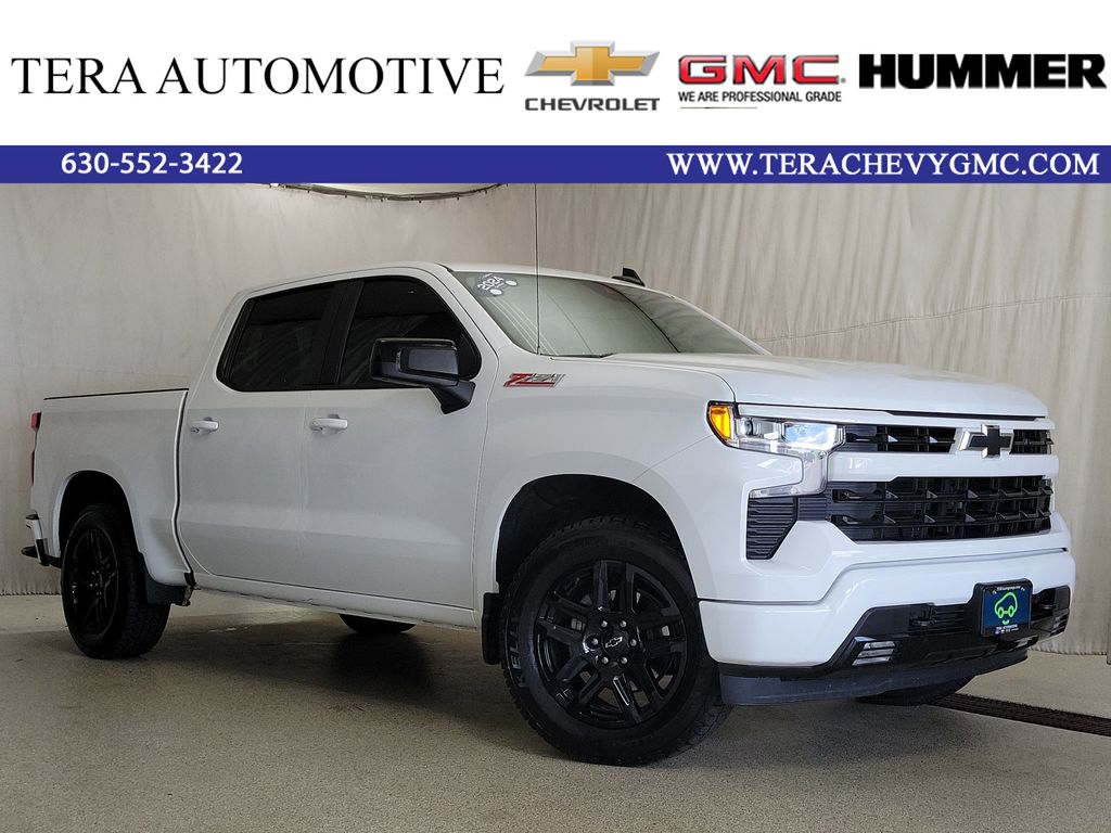 Summit White 2024 Chevrolet Silverado 1500 Pickup Truck Four-Wheel Drive Automatic
