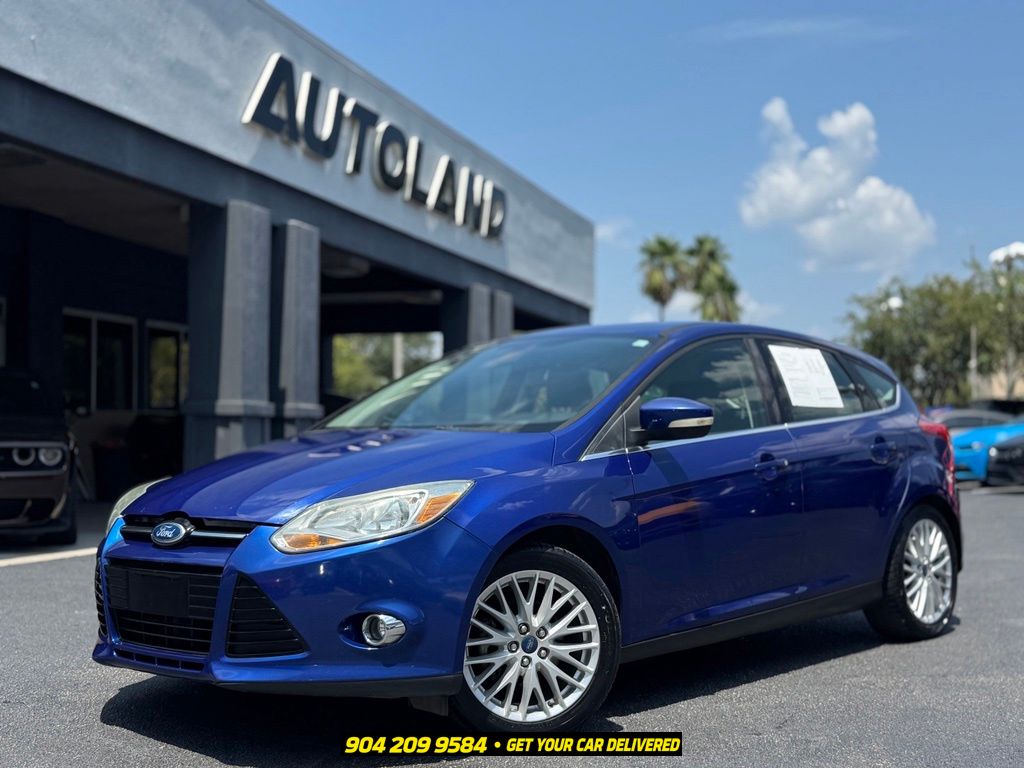 Sonic Blue Metallic 2012 Ford Focus Hatchback Front-Wheel Drive 6-Speed Automatic