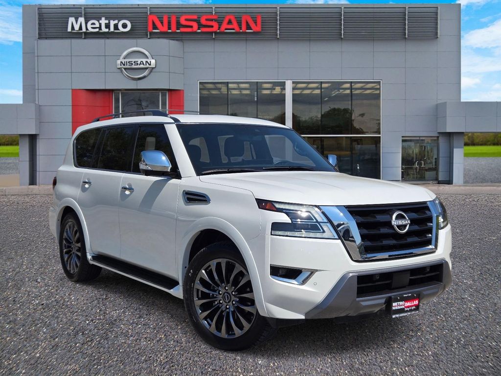 Aspen White 2024 Nissan Armada SUV / Crossover Four-Wheel Drive 7-Speed Automatic