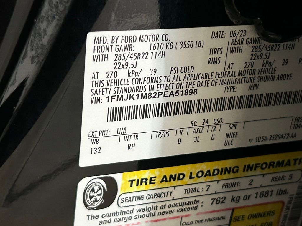 Used 2023 Agate Black Metallic Ford Platinum image 65