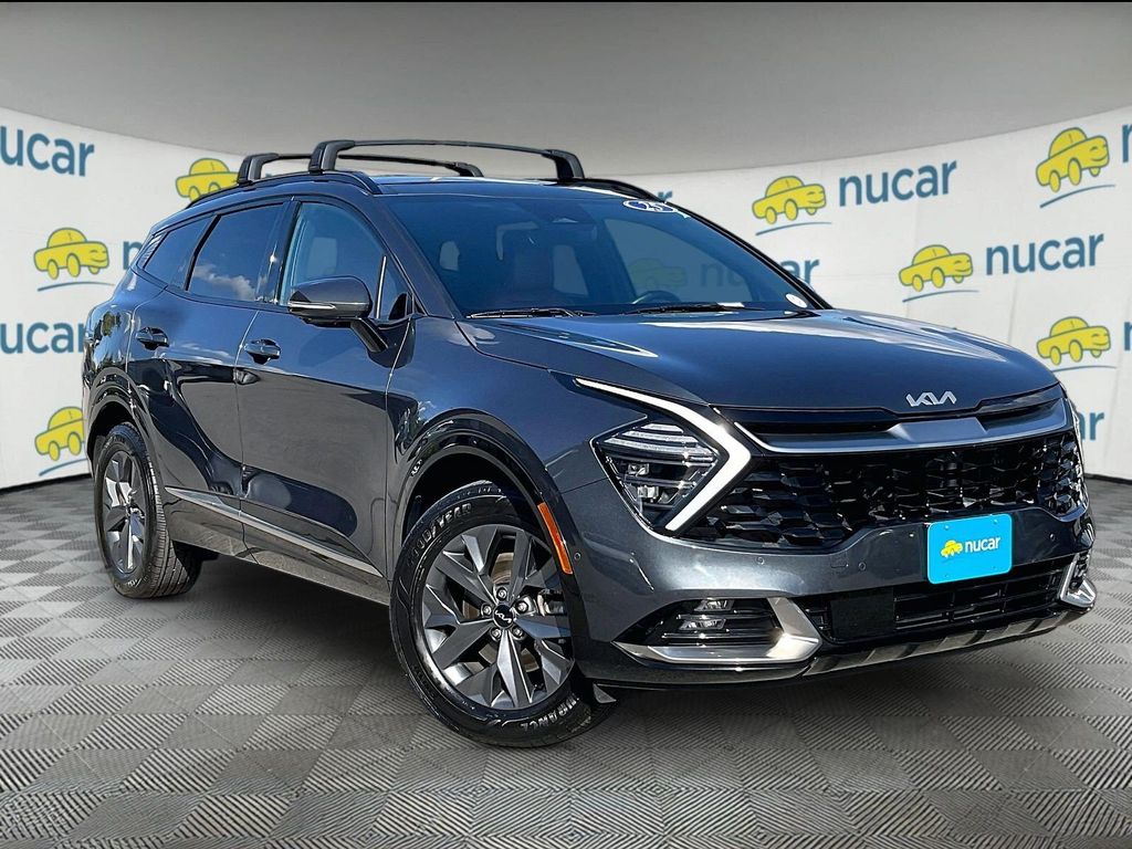 Gravity Gray 2025 Kia Sportage Hybrid SUV / Crossover All-Wheel Drive 6-Speed Automatic