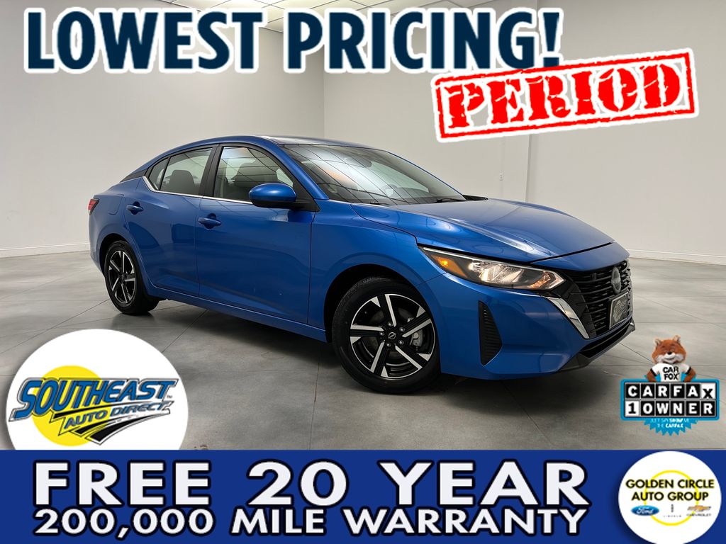 Electric Blue Metallic 2025 Nissan Sentra Sedan Front-Wheel Drive Continuously Variable Transmission