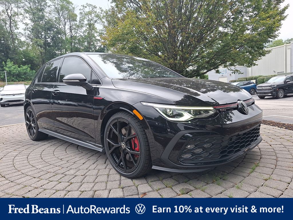 Deep Black Pearl 2024 Volkswagen Golf GTI Hatchback Front-Wheel Drive 6-Speed Manual