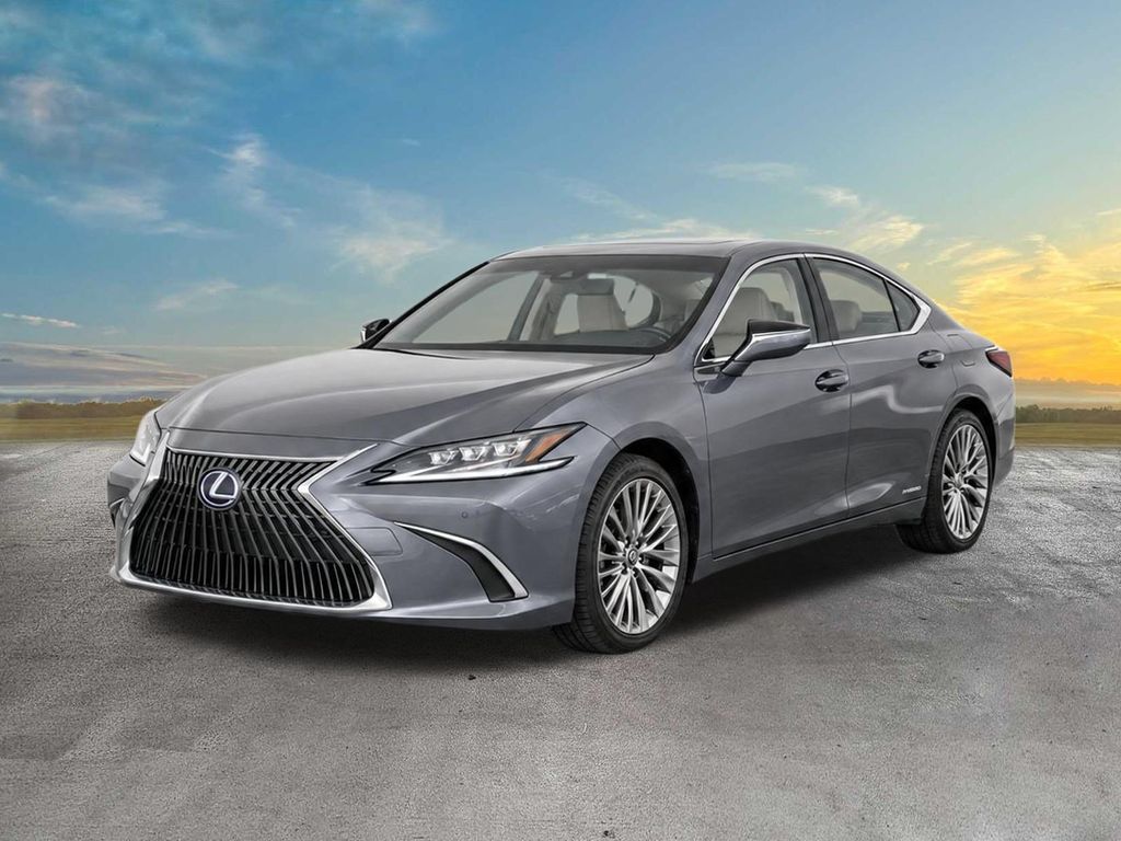 Gray 2022 Lexus ES Hybrid Sedan Front-Wheel Drive Continuously Variable Transmission