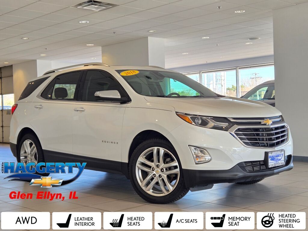 Summit White 2018 Chevrolet Equinox 2.0T Premier AWD SUV / Crossover Four-Wheel Drive 9-Speed Automatic Overdrive