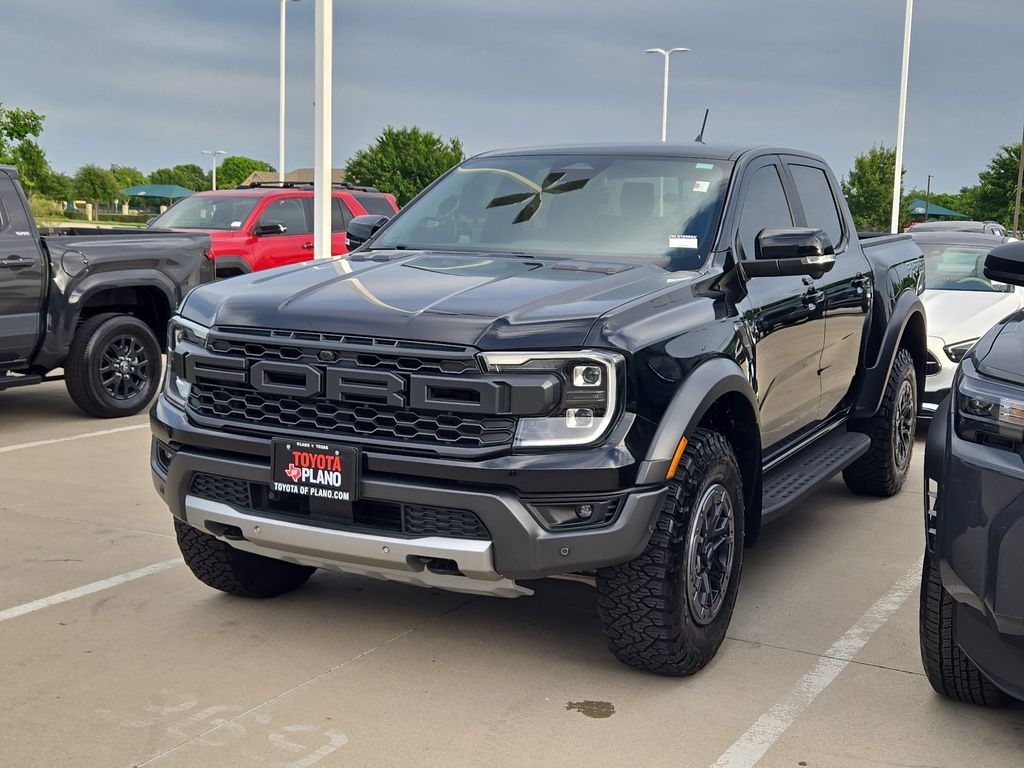 Shadow Black 2024 Ford Ranger Raptor SuperCrew 4WD Pickup Truck Four-Wheel Drive Automatic