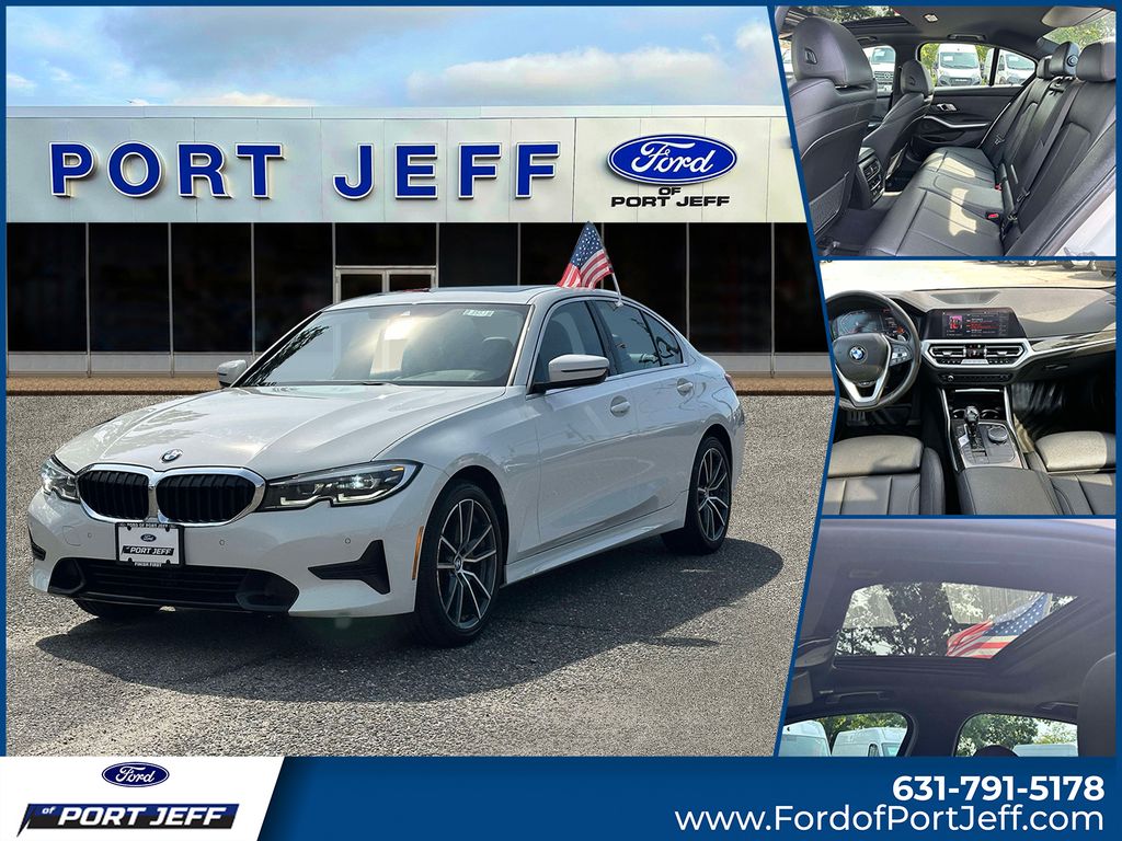 Alpine White 2019 BMW 3 Series Sedan All-Wheel Drive 8-Speed Automatic