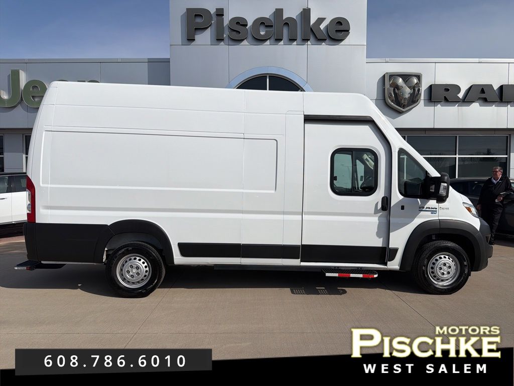 Bright White Clearcoat 2024 RAM ProMaster EV Delivery 159 Super High Roof Step Van FWD Van Front-Wheel Drive 1-Speed Automatic