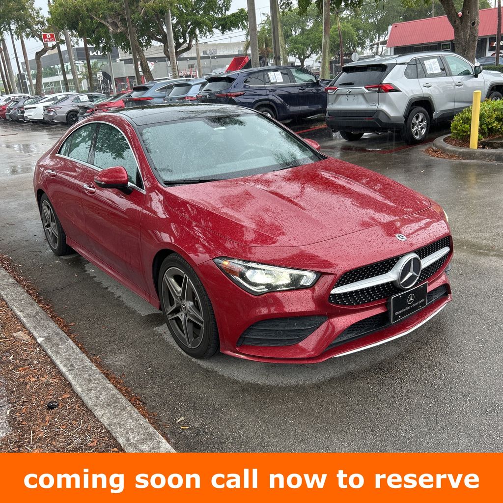 Red 2021 Mercedes-Benz CLA 250 4MATIC Coupe All-Wheel Drive 7-Speed Automatic
