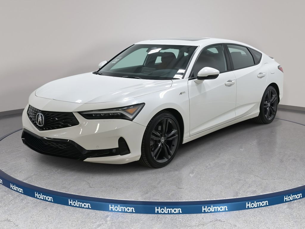 Platinum White Pearl 2023 Acura Integra FWD with Technology and A-SPEC Package Sedan Front-Wheel Drive Continuously Variable Transmission